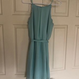 Mint green woman’s knee-length dress size M